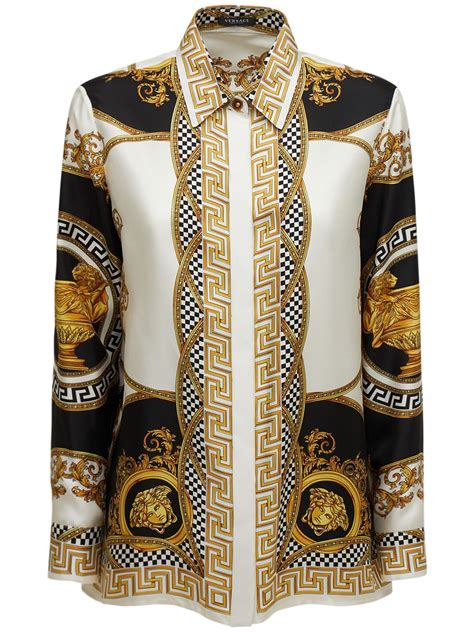 chemise versace soie femme